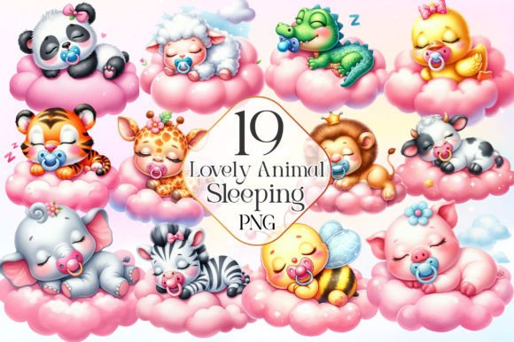 Adorable Designs: The Power of Sleeping Baby Animal Clipart