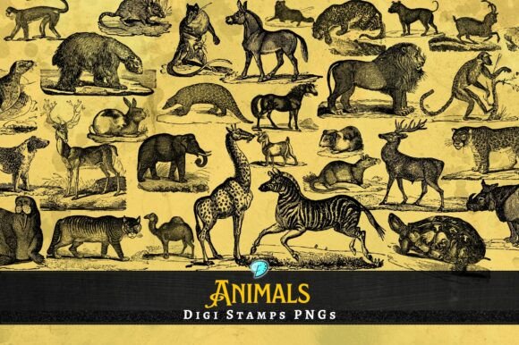 Animal Digi Stamps: A Versatile Creative Asset