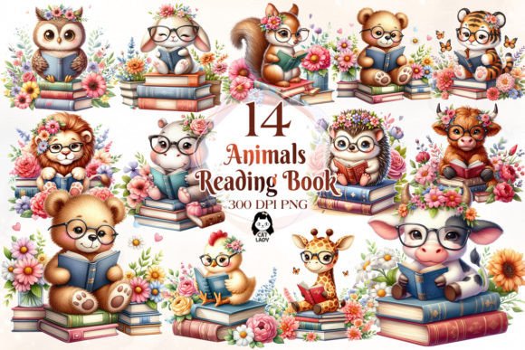 Animal Reading Book Sublimation Clipart: Beyond Simple Graphics