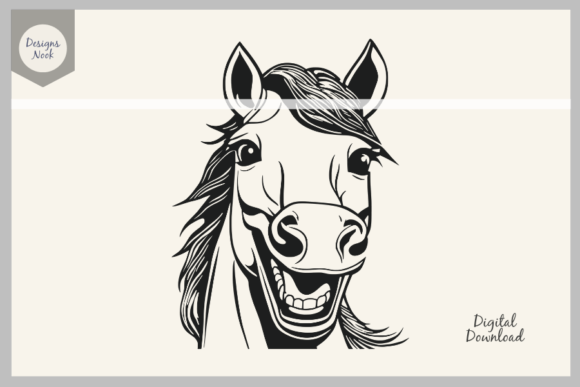 Laughing Horse SVG: Happy Animal Design Assets for Your Projects