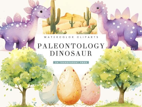 Paleontology Dinosaur Animal Clipart: A Visual Time Machine