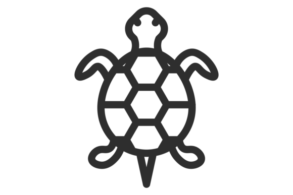 Turtle Line Icon: The Shell Animal Pet Symbol Explained